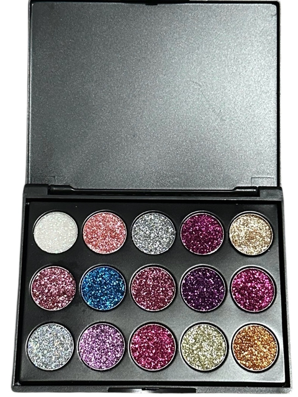 15 Glitter Eyeshadow Palette - Multi-Color Sparkle Shades